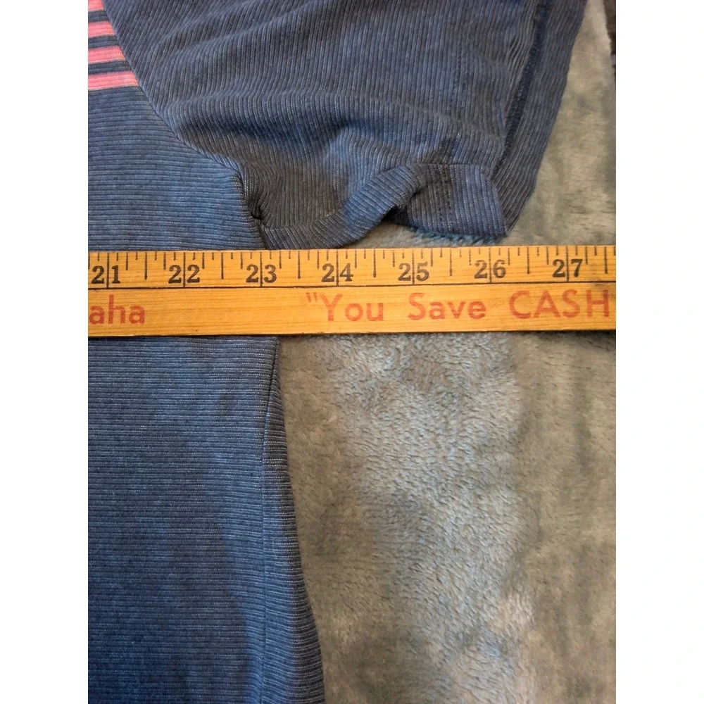Vineyard Vines Mens Edgartown Polo Shirt Grey Pink Striped XL‎ Pima Cotton Blend
